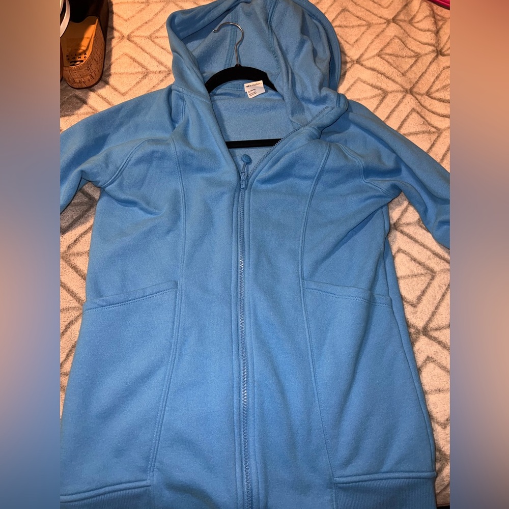Zip-Up Jacket;Blue